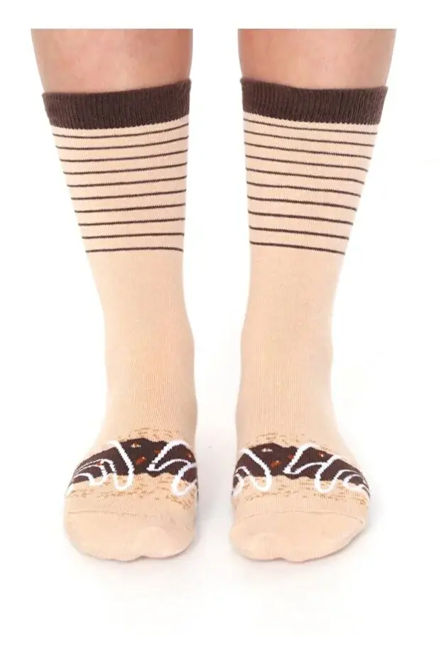 Socks + Stuff - Chocolate Caramel Donut Socks