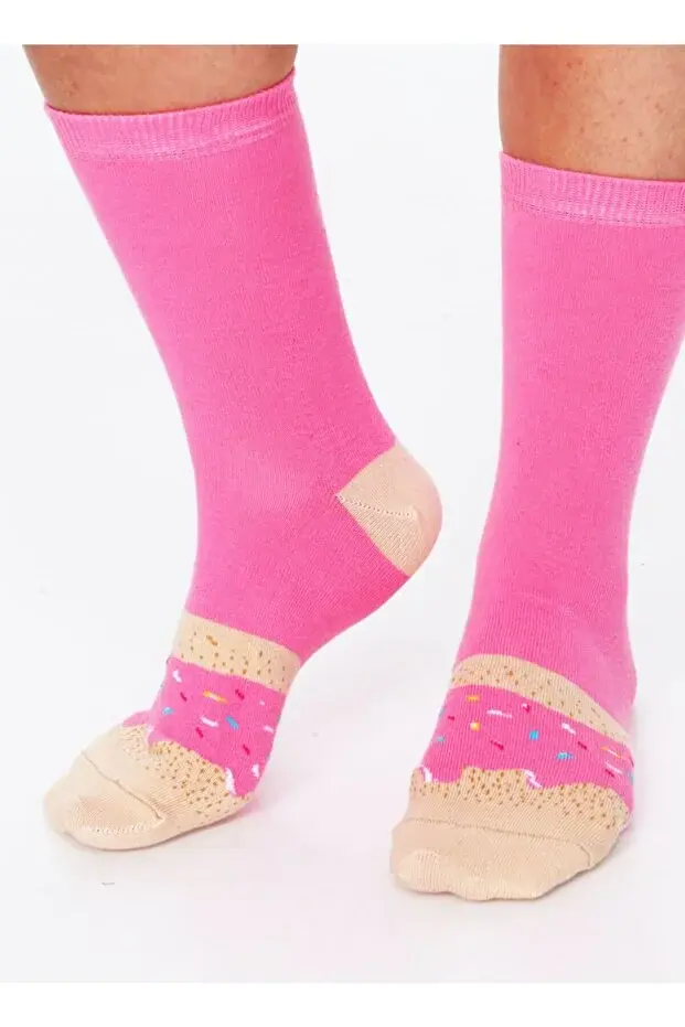 Socks + Stuff - Kids Socks - Strawberry Donut