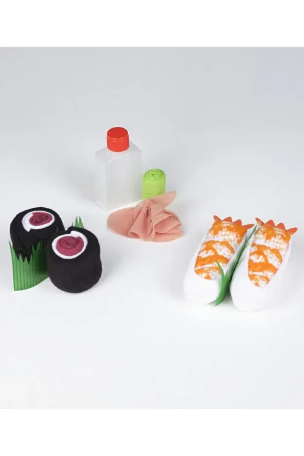 Socks + Stuff - Kids Socks - Shrimp Sushi - 2 Pairs of Socks