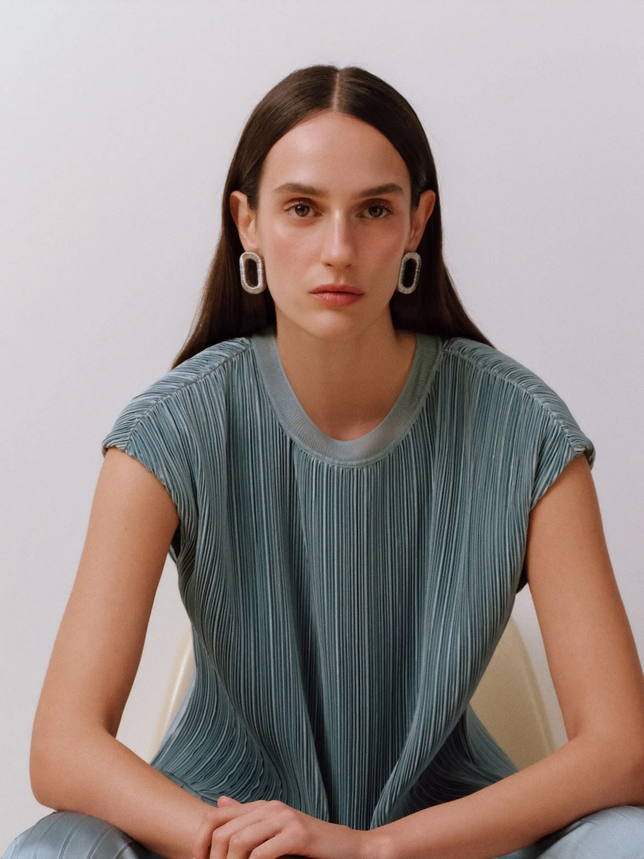 Serena Uziyel - Earrings - One Chain Catena - Silver