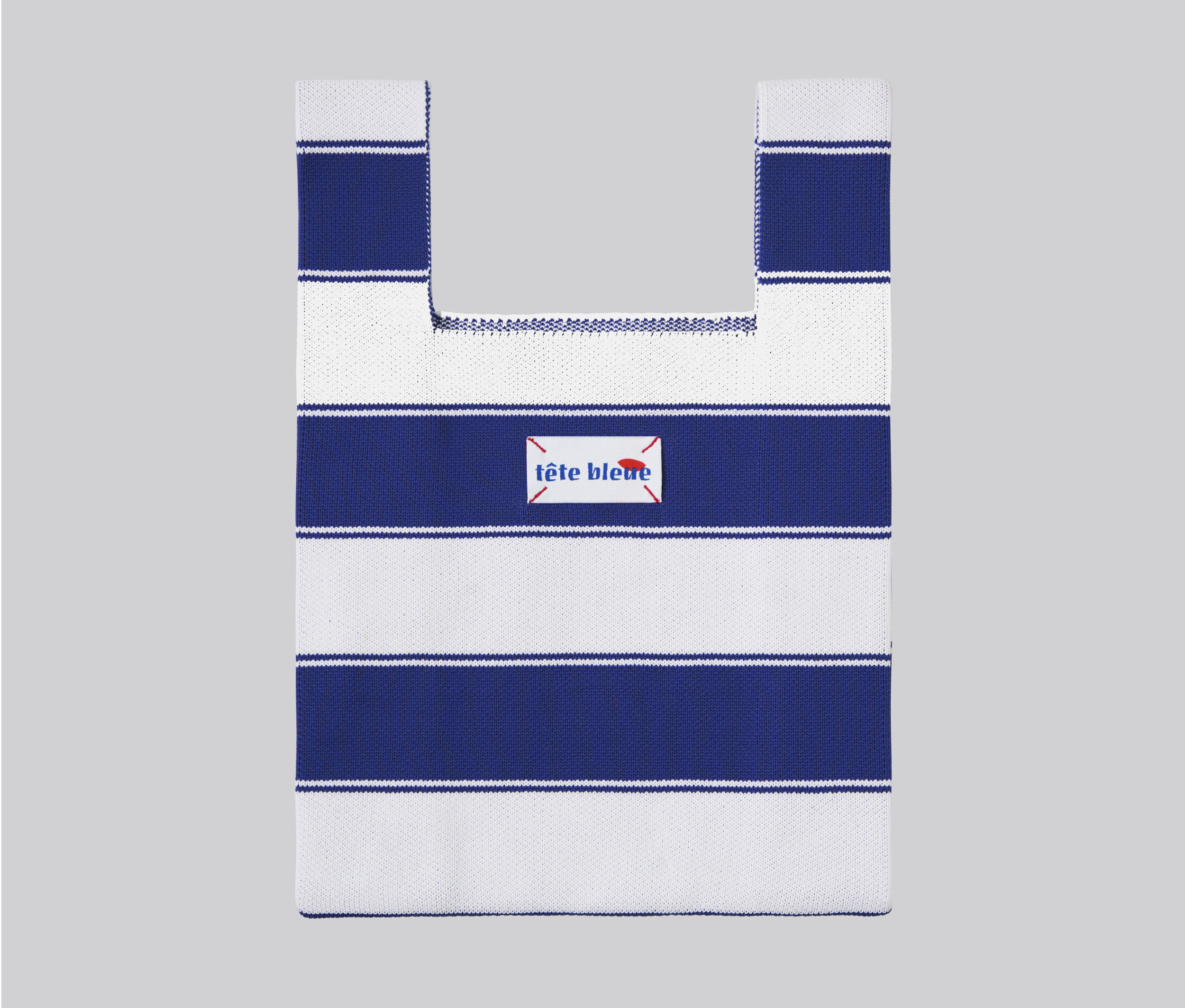 Tête Bleue - Tote Bag - Lea Striped Knit - Navy