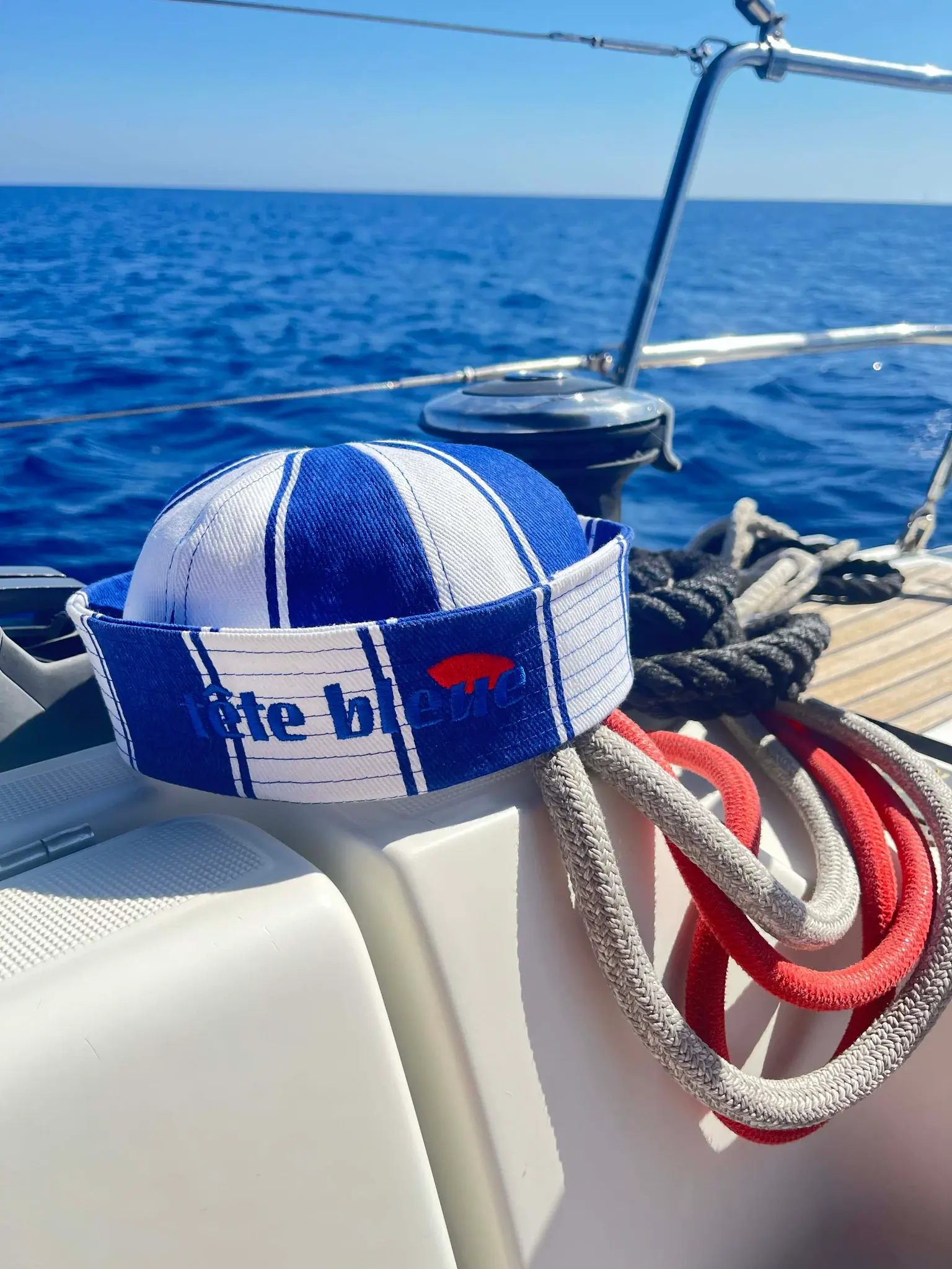 Tête Bleue - Hat - Yvette Sailor Dixie Cup  - Navy