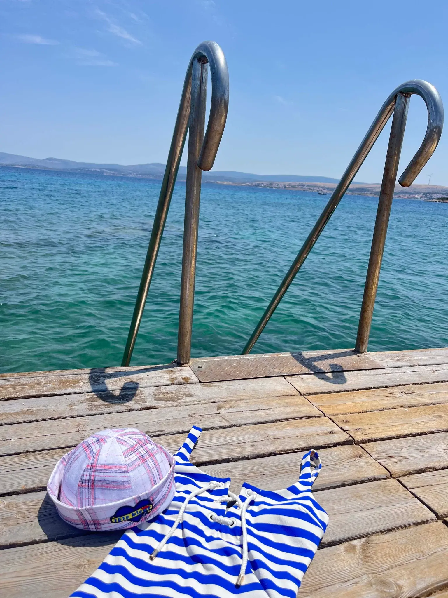Tête Bleue - Hat - Yvette Sailor Heart-Patch Dixie Cup - Ecru
