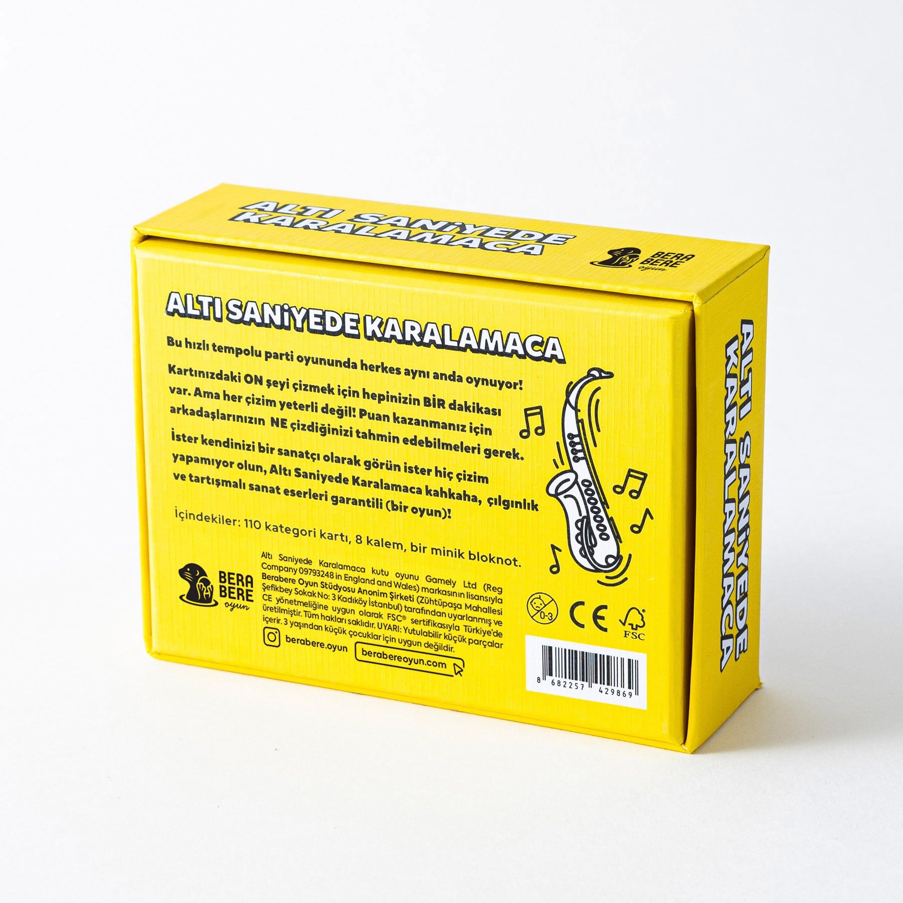 Berabere Oyun - Board Game - Six Second Scribbles  (Turkish)