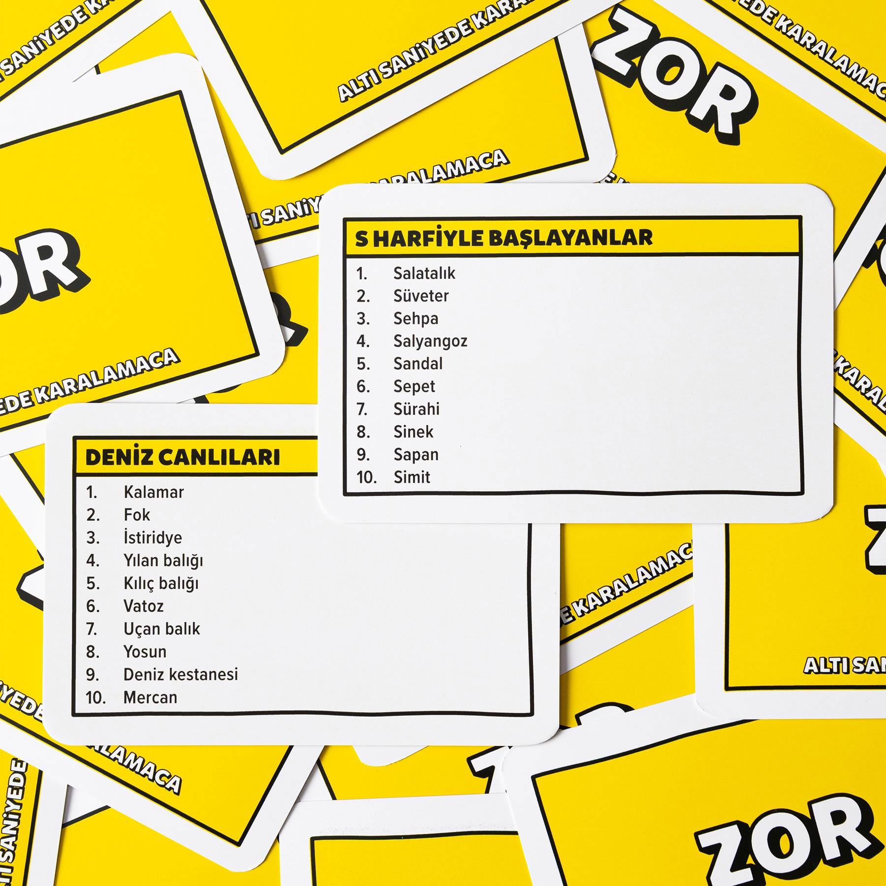 Berabere Oyun - Board Game - Six Second Scribbles  (Turkish)