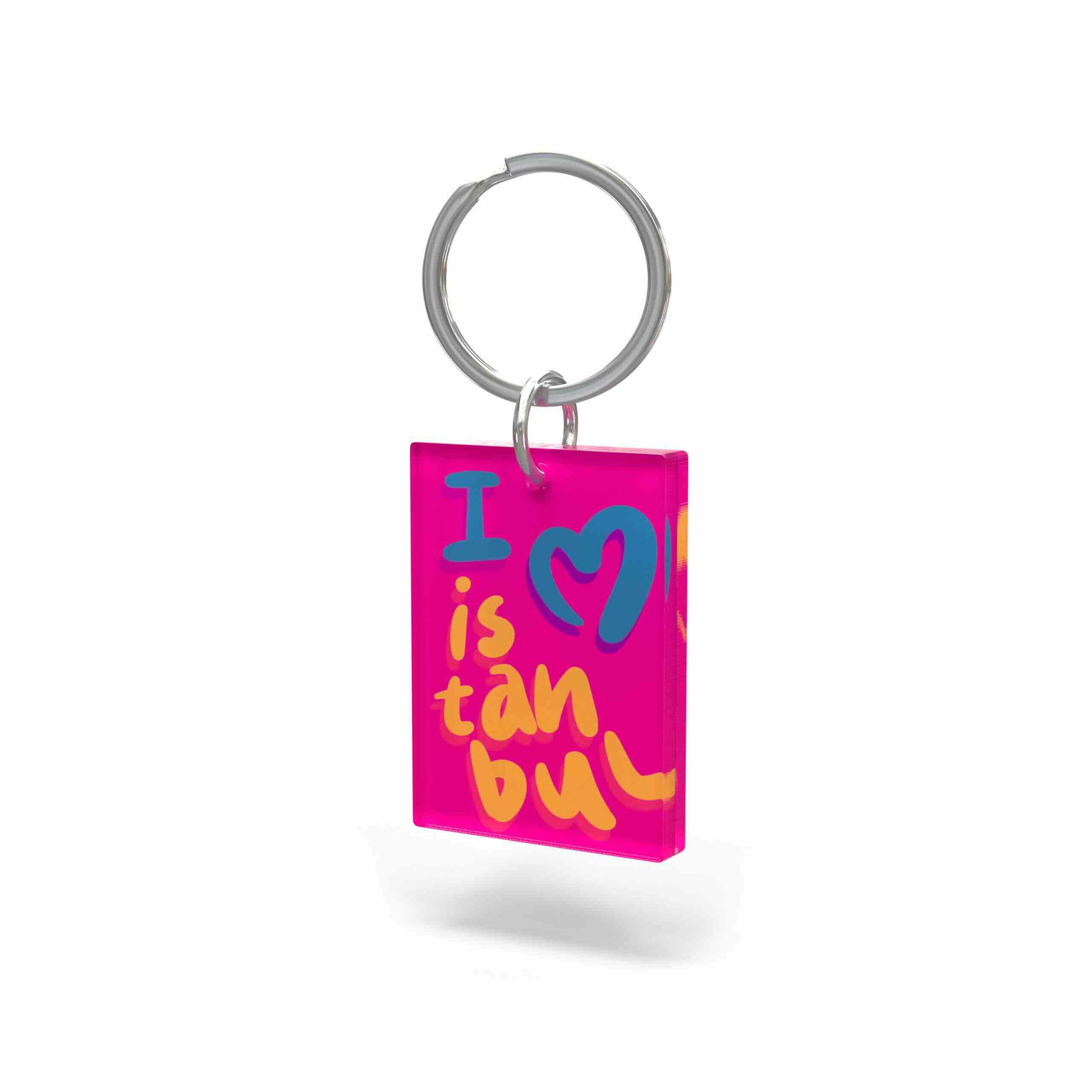 Take Me Home Keychain - Galata Tower - Pink