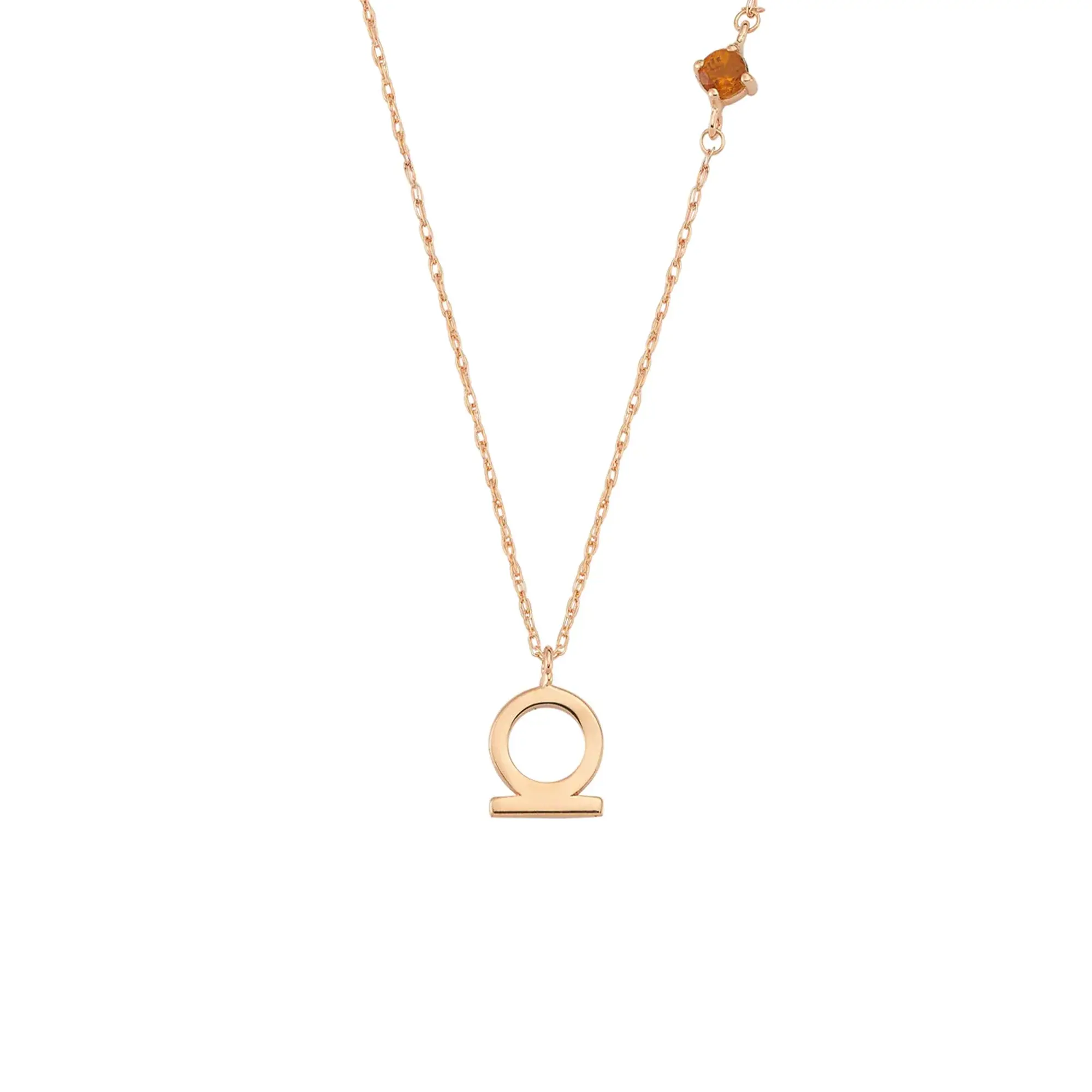 Bee Goddess - Shen Ring Altın Sitrin Kolye
