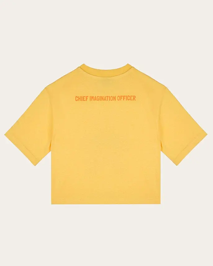 Chief Imagination Officer - Organic Cotton T-Shirt - Pale Marigold