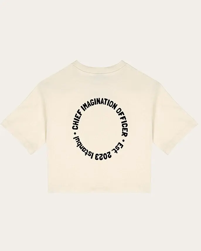 Chief Imagination Officer - Organic Cotton T-Shirt - Ecru