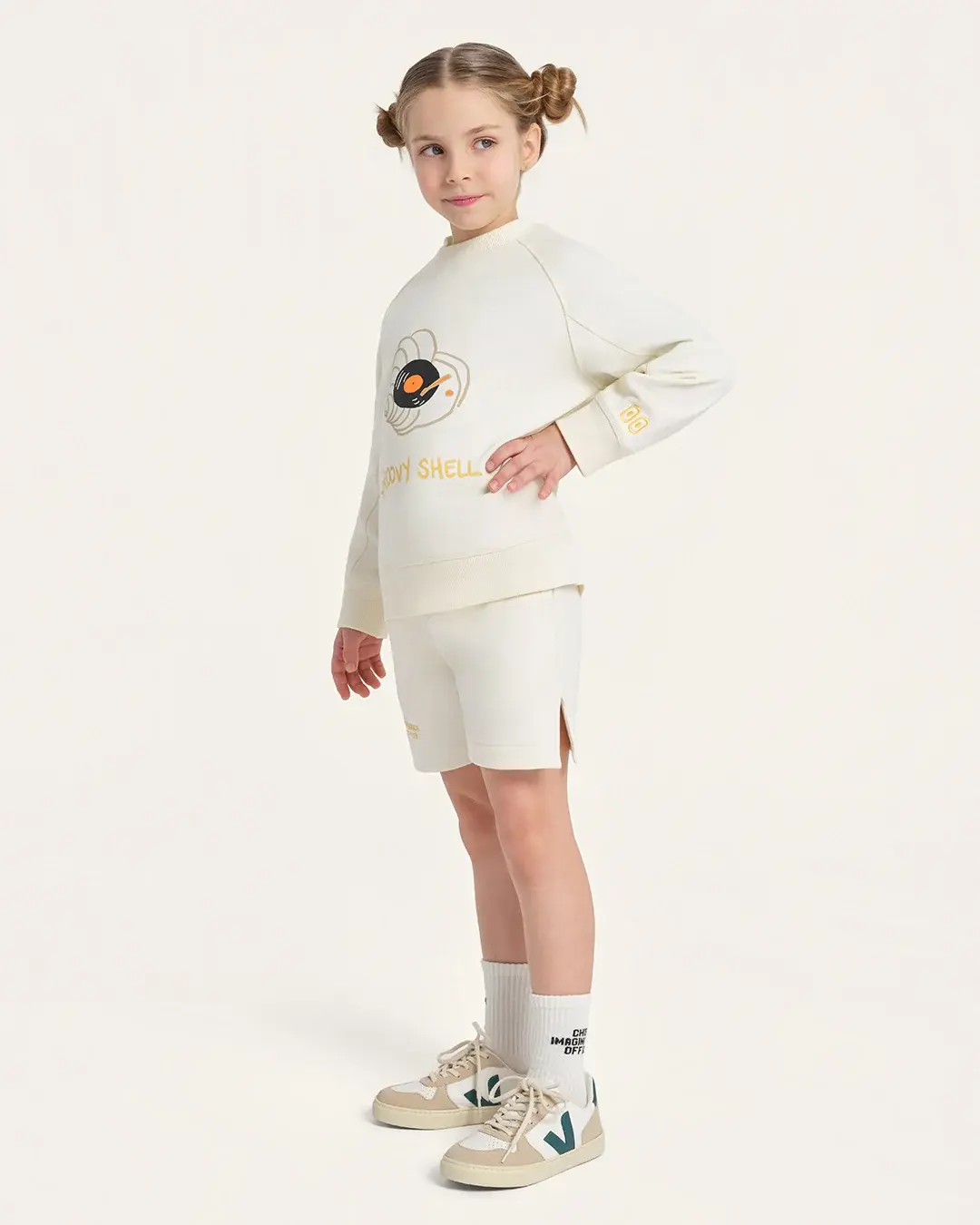 Chief Imagination Officer - Organic Cotton Shorts - Ecru