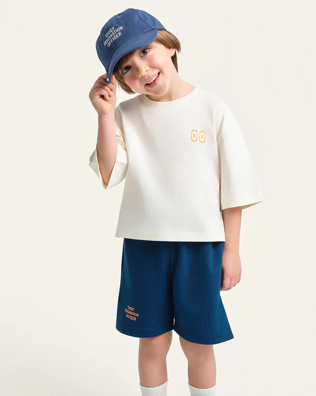 Chief Imagination Officer - Organic Cotton Shorts - Navy
