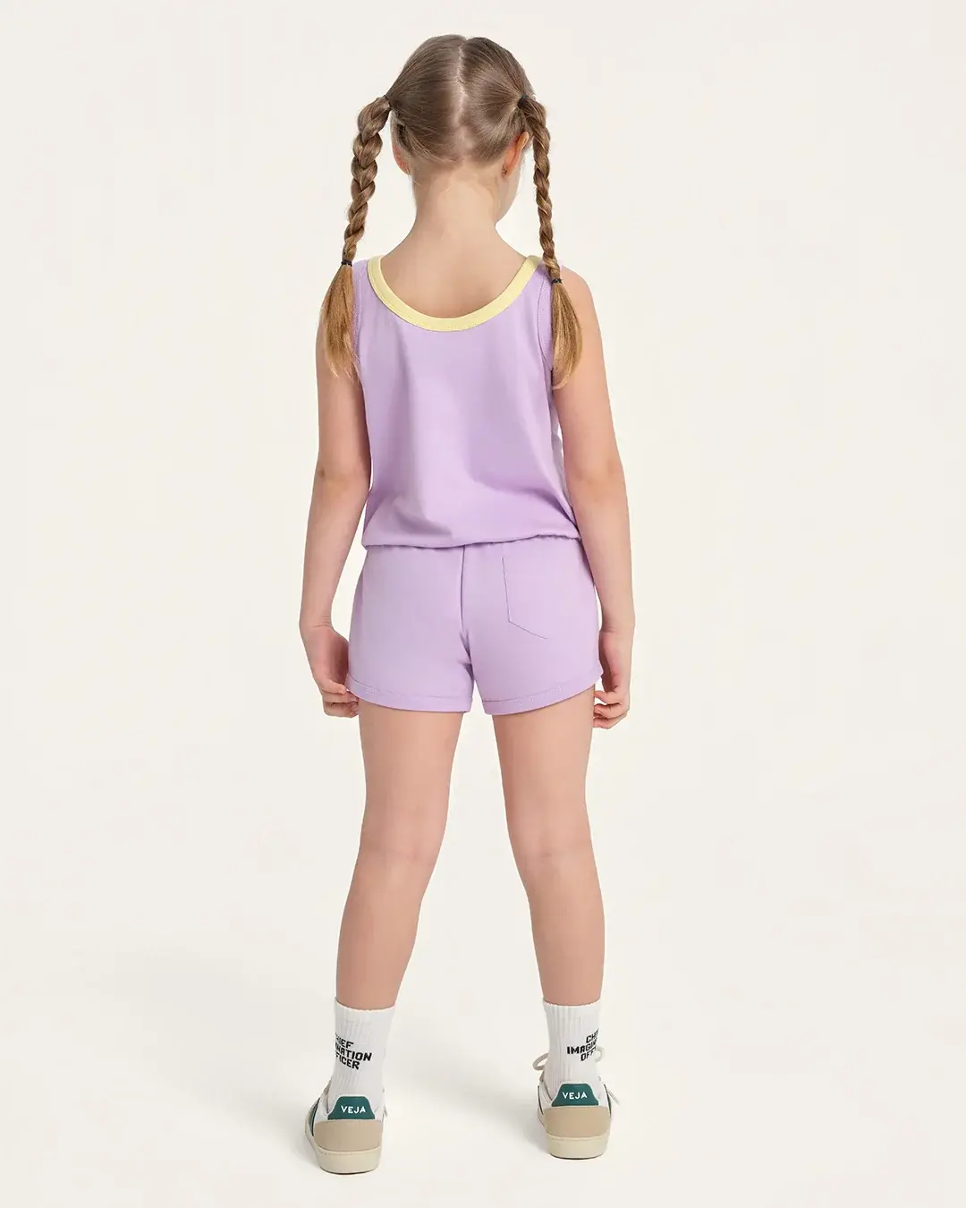 Chief Imagination Officer - Organic Cotton Playsuit - Lilac