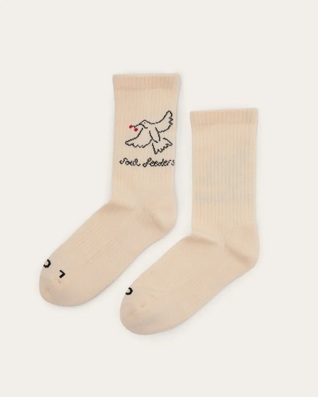 Chief Imagination Officer - Organic Cotton Socks - Pack of Two - Creamy Mist & Silver
