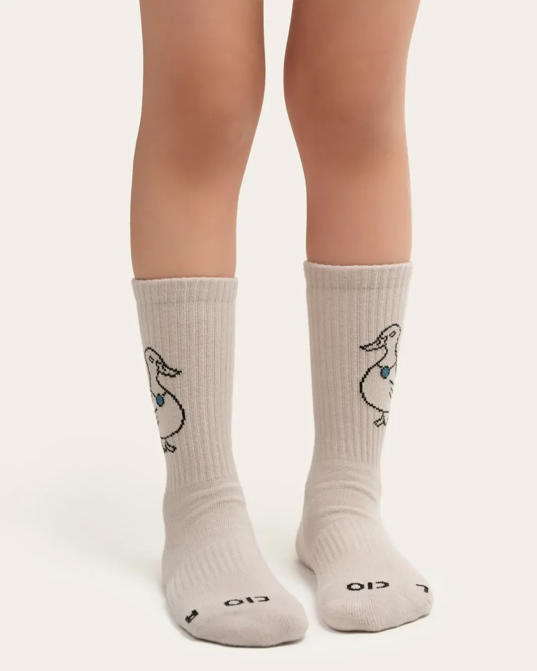 Chief Imagination Officer - Organic Cotton Socks - Pack of Two - Creamy Mist & Silver
