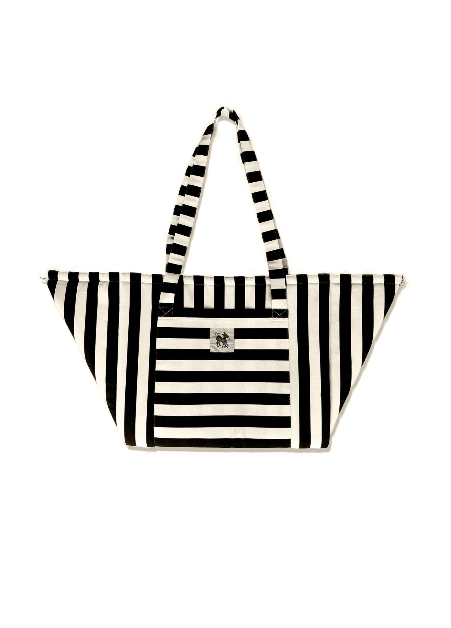 St. Pia - Foldable Tote Bag + Floor Cushion - Mat In a Bag - Siyah
