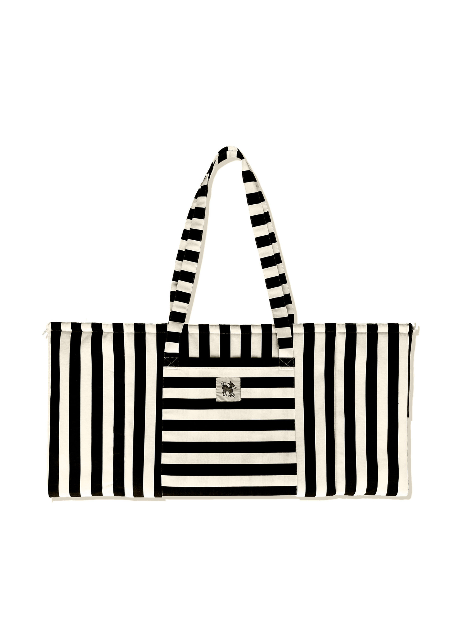 St. Pia - Foldable Tote Bag + Floor Cushion - Mat In a Bag - Siyah