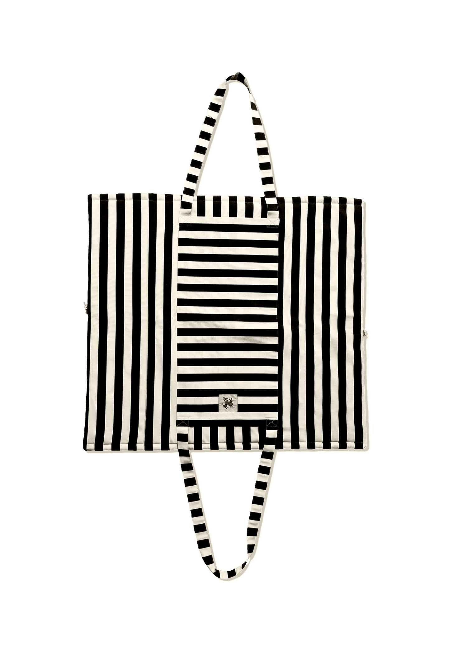 St. Pia - Foldable Tote Bag + Floor Cushion - Mat In a Bag - Siyah