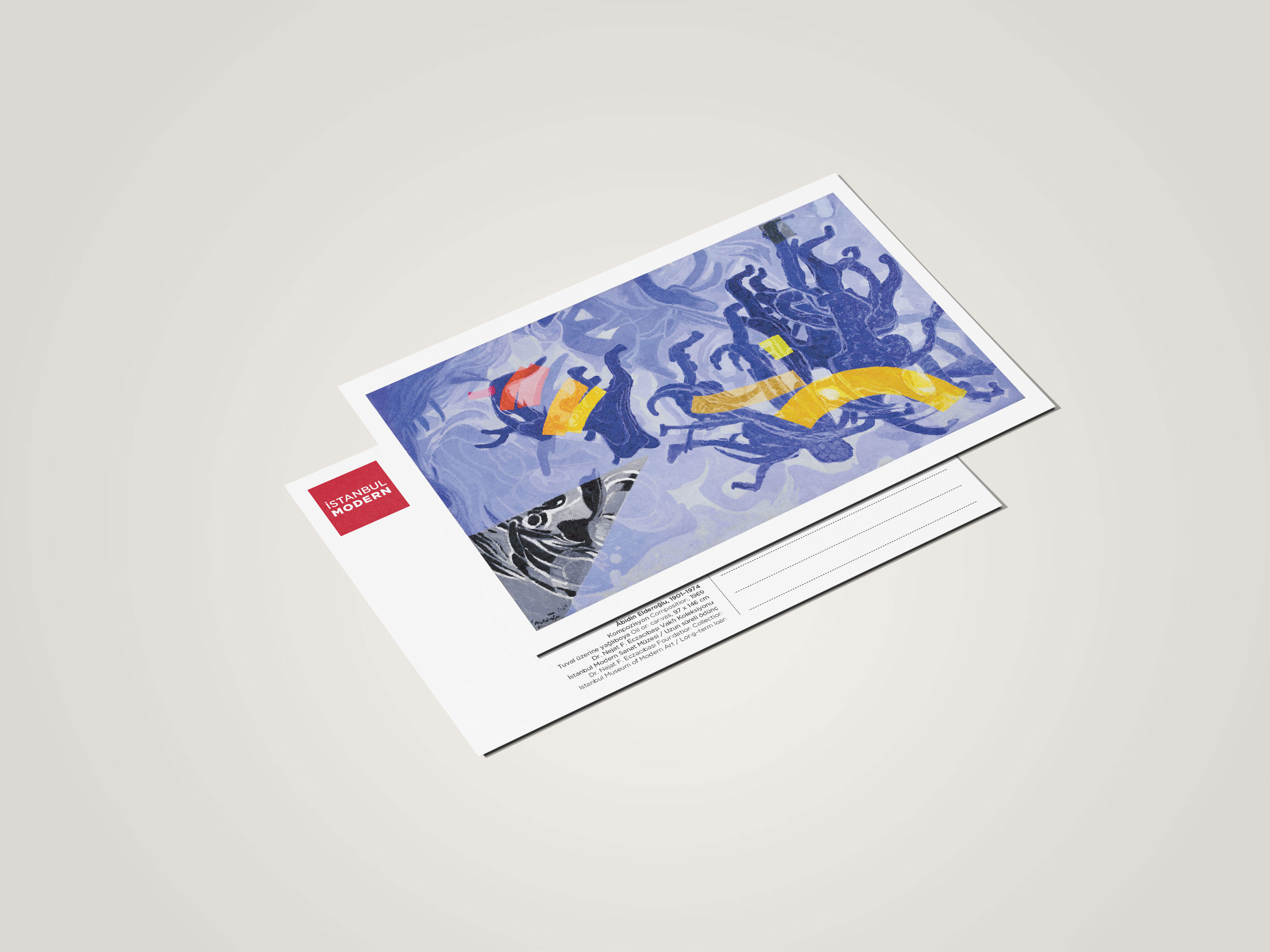 Postcard - Abidin Elderoğlu "Composition"