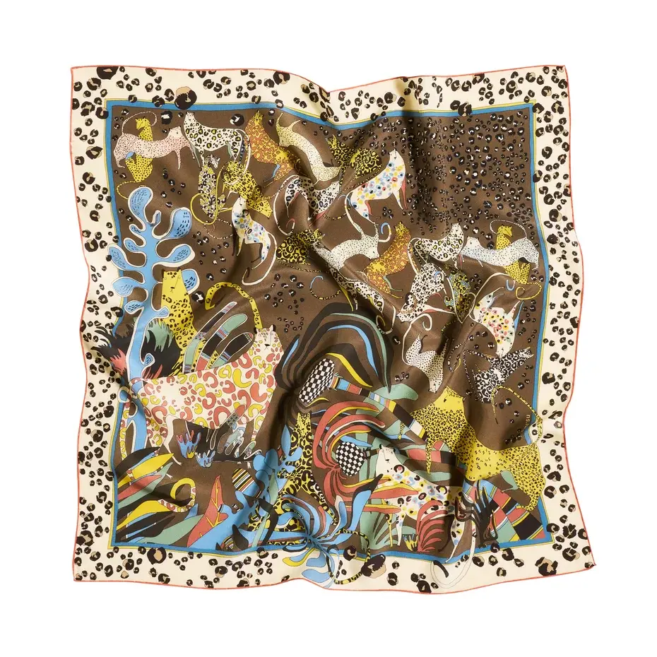 Rumisu - Silk Scarf - Wild Momentum - 64 x 64 cm