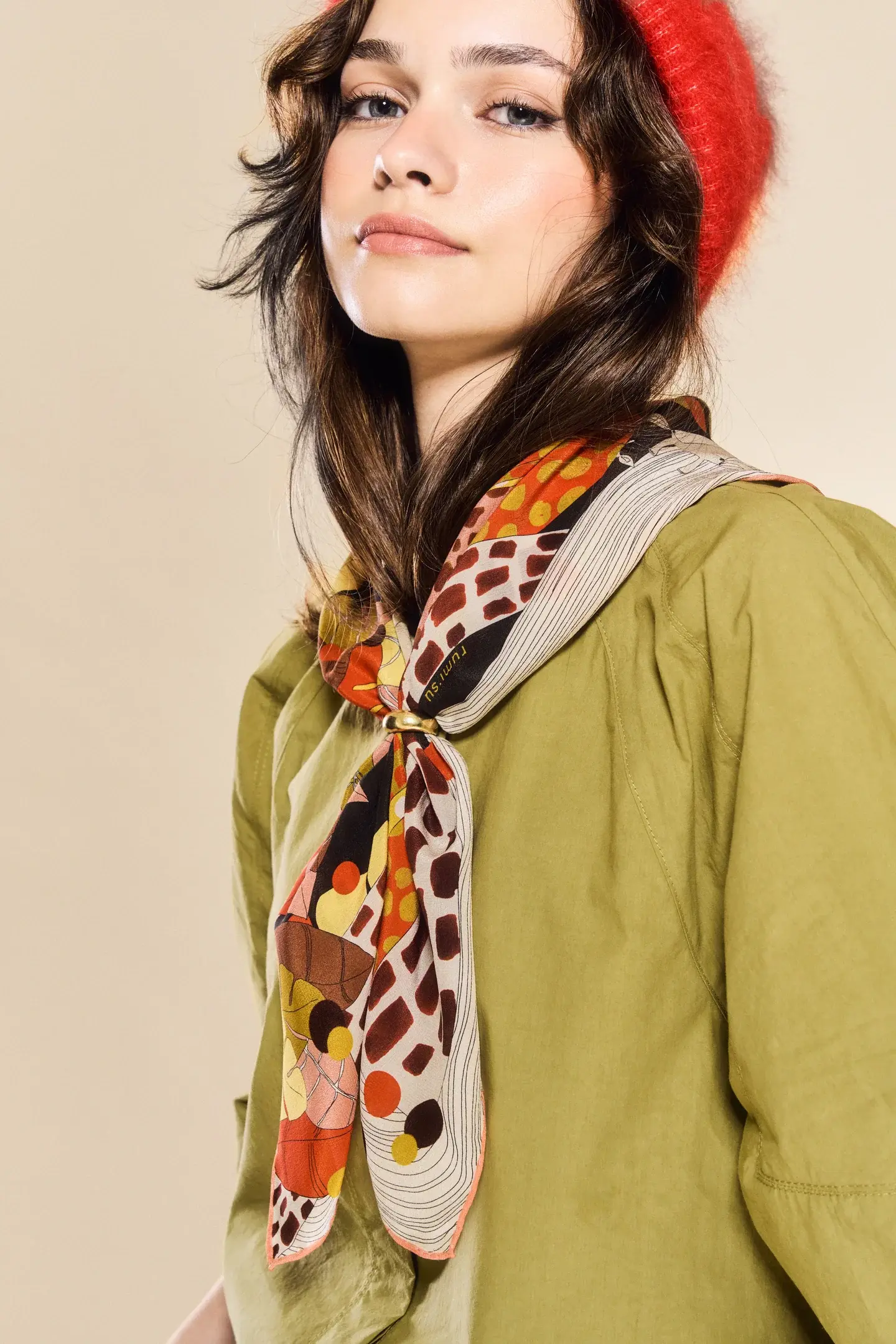 Rumisu - Silk Scarf - Stand Out & Above - 64 x 64 cm