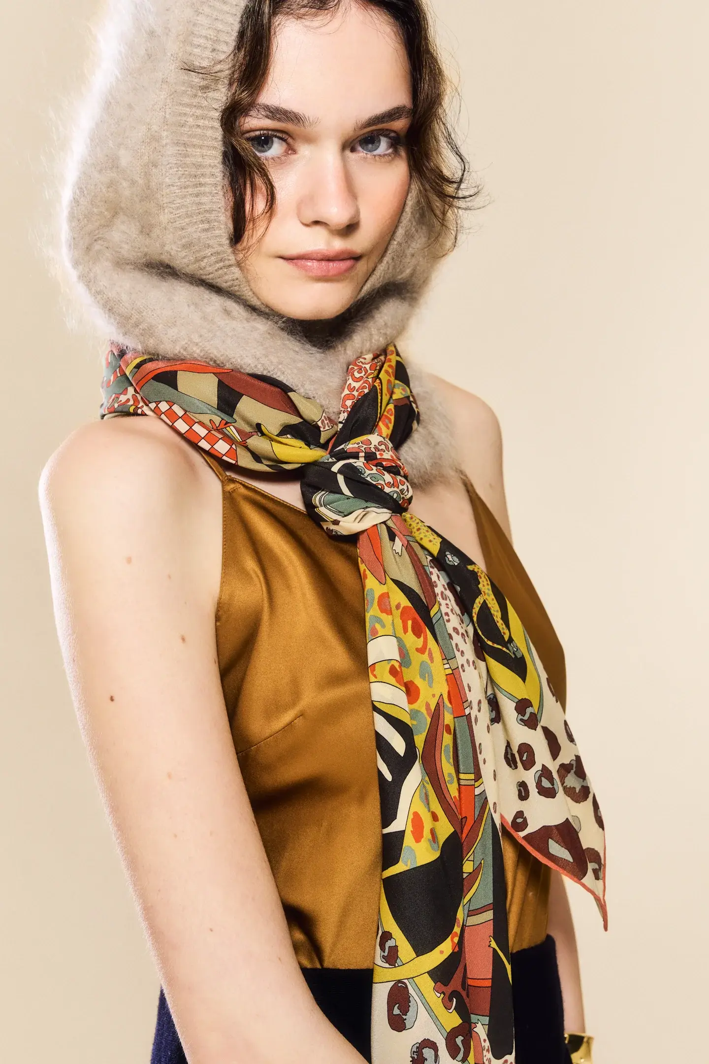 Rumisu - Silk Scarf - Wild Momentum - 105 X 105 cm
