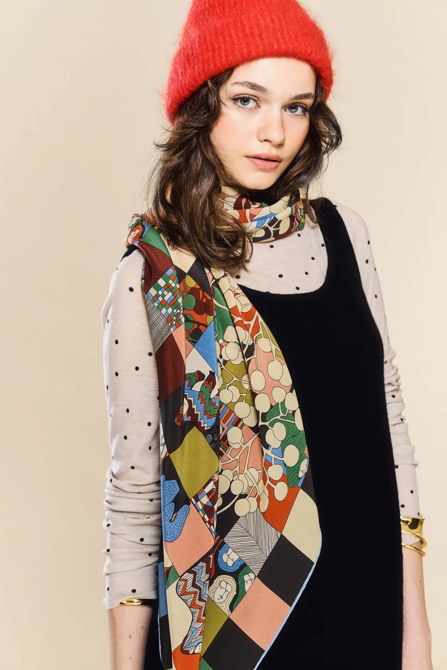 Rumisu - Silk Scarf - Knuckle Walkers - 105 X 105 cm