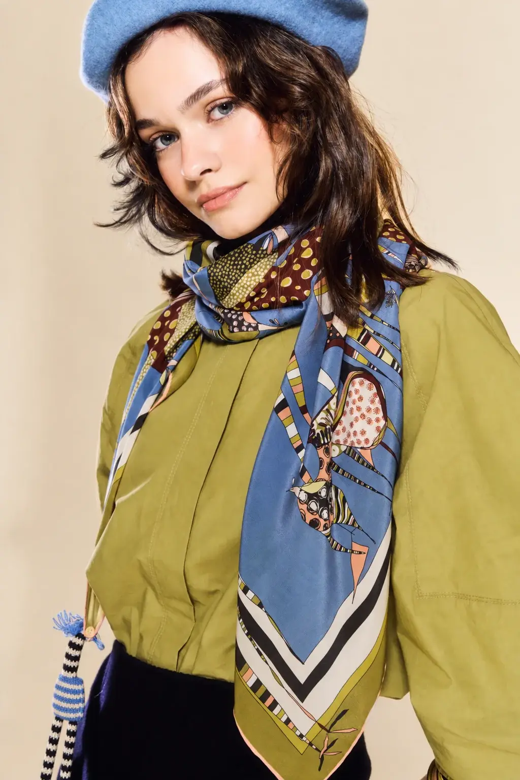 Rumisu - Silk Scarf - Birds of a Feather - 105 x 105 cm