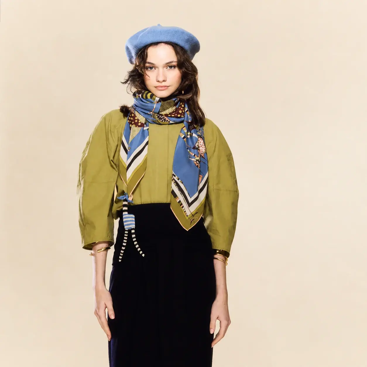 Rumisu - Silk Scarf - Birds of a Feather - 105 x 105 cm