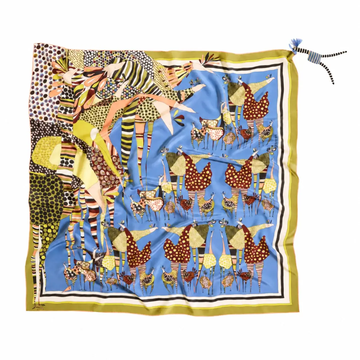 Rumisu - Silk Scarf - Birds of a Feather - 105 x 105 cm