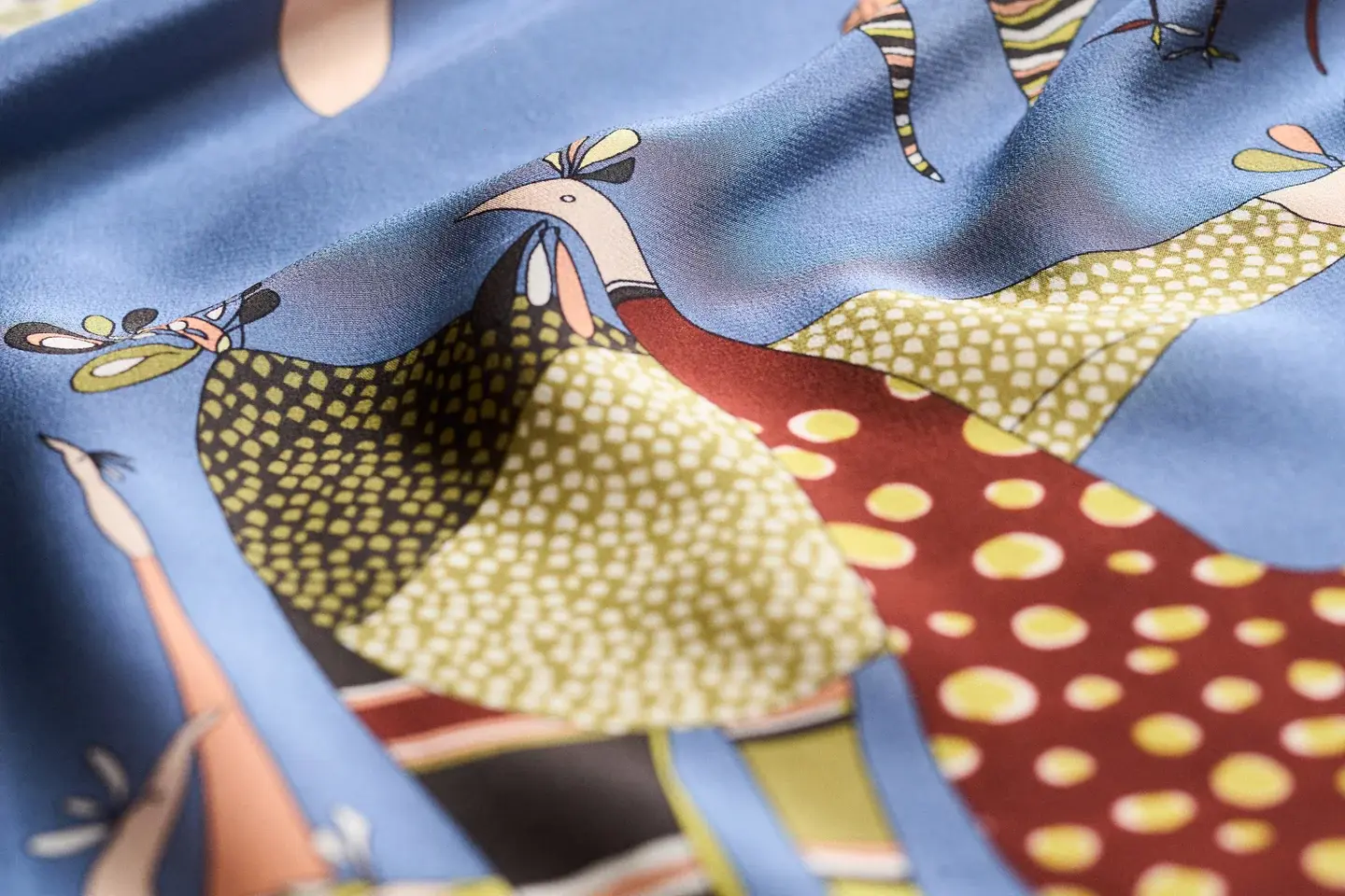 Rumisu - Silk Scarf - Birds of a Feather - 105 x 105 cm