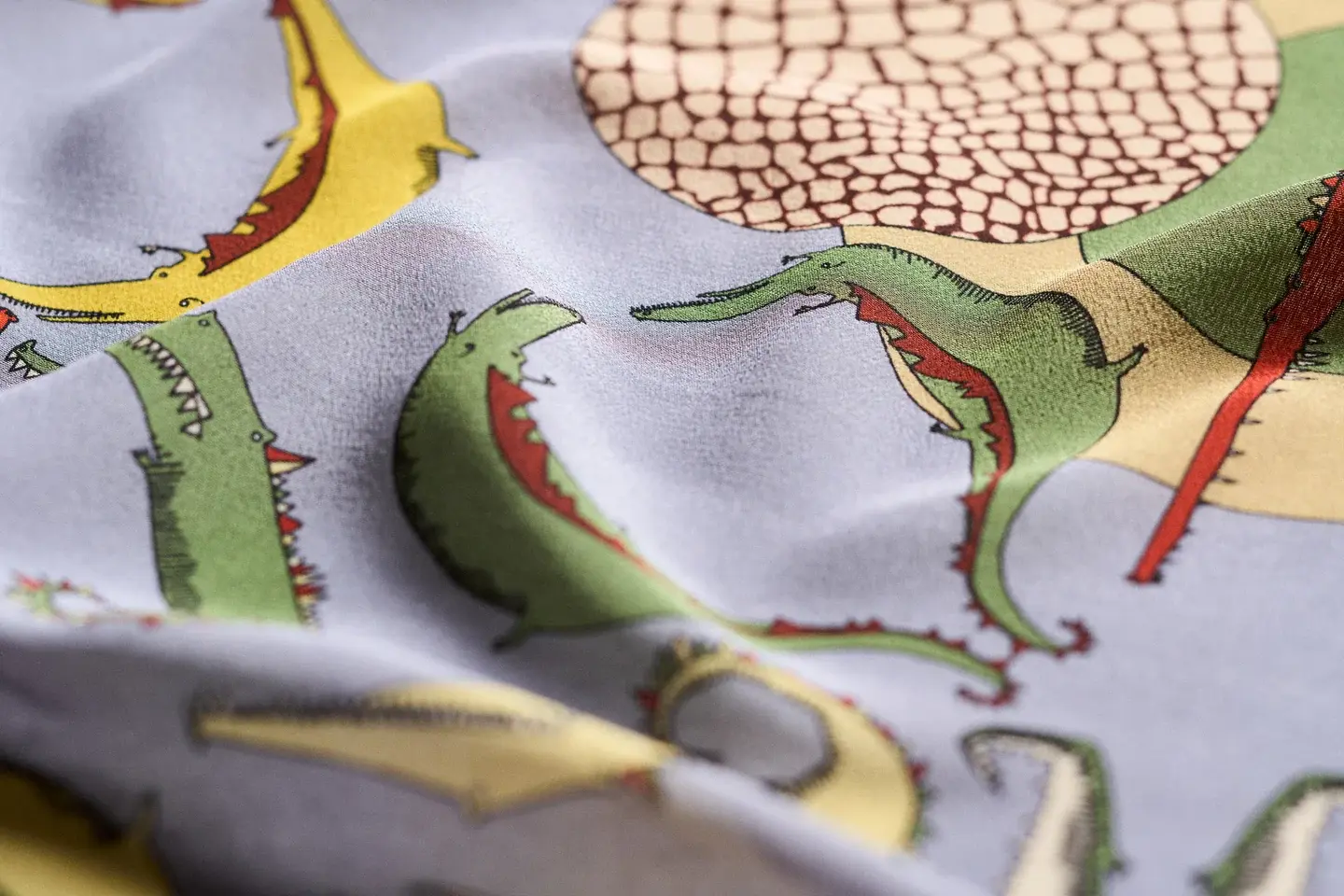 Rumisu - Silk Scarf - Scaled Symmetry - 137 x 137 cm