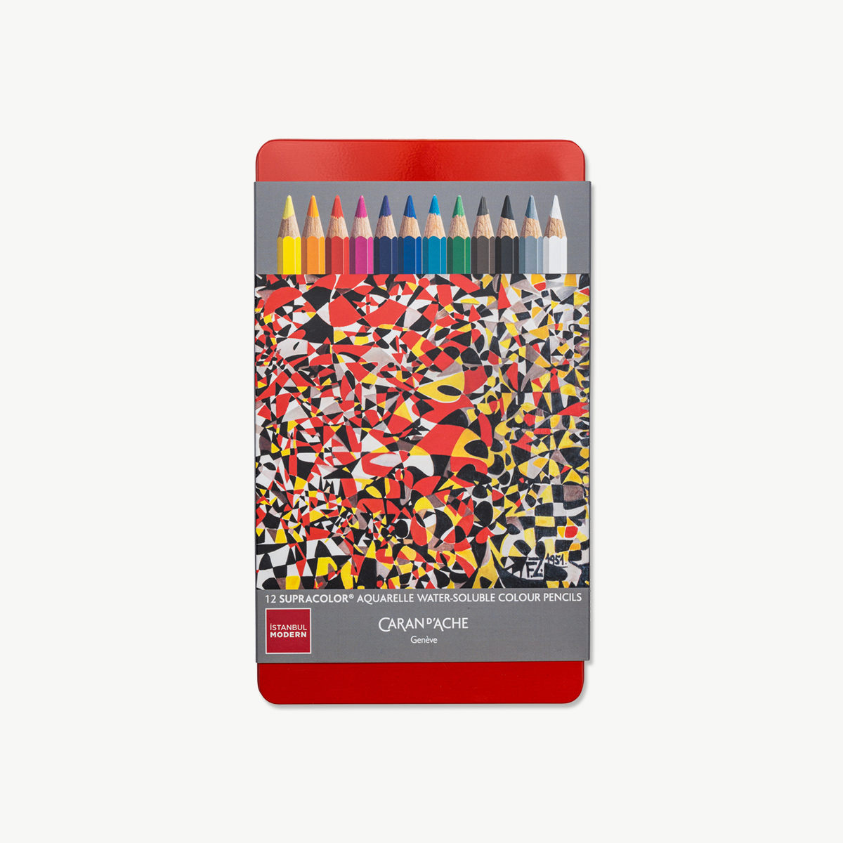İM x Caran d'Ache - Aquarelle Set of 12 Colored Pencils - Fahrelnissa Zeid "My Hell" 