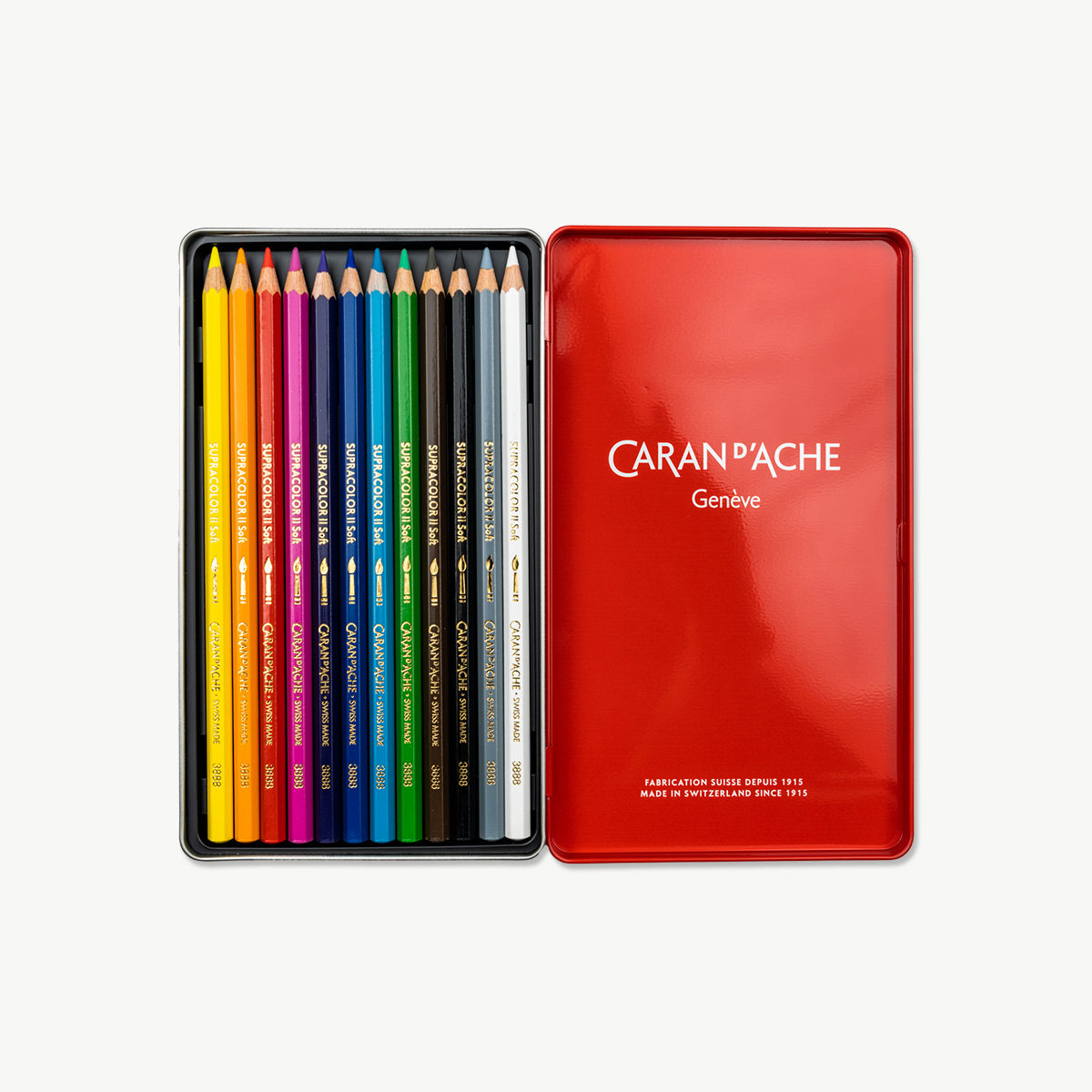 İM x Caran d'Ache - Aquarelle Set of 12 Colored Pencils - Bedri Rahmi Eyüpoğlu "Coffeehouse"