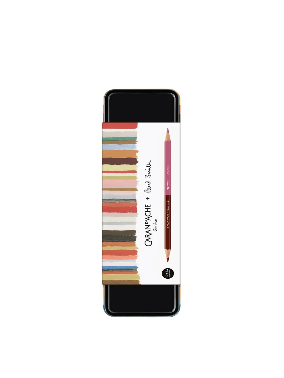 Caran d'Ache x Paul Smith - Set of 12 Dual-Color Pencils and Brush