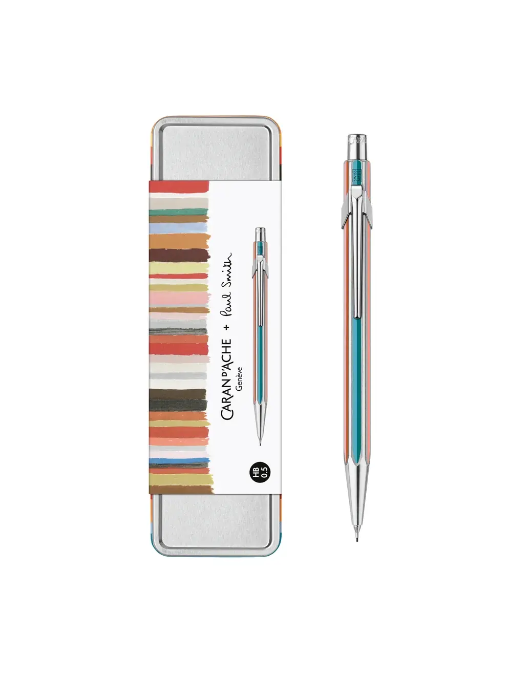 Caran d'Ache x Paul Smith - 0,5 mm Mechanical Pencil - Silver
