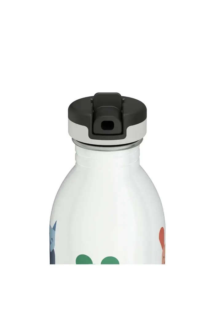 24 Bottles - Best Friends Stainless Steel Kids' Water Bottle with Straw, 500ml