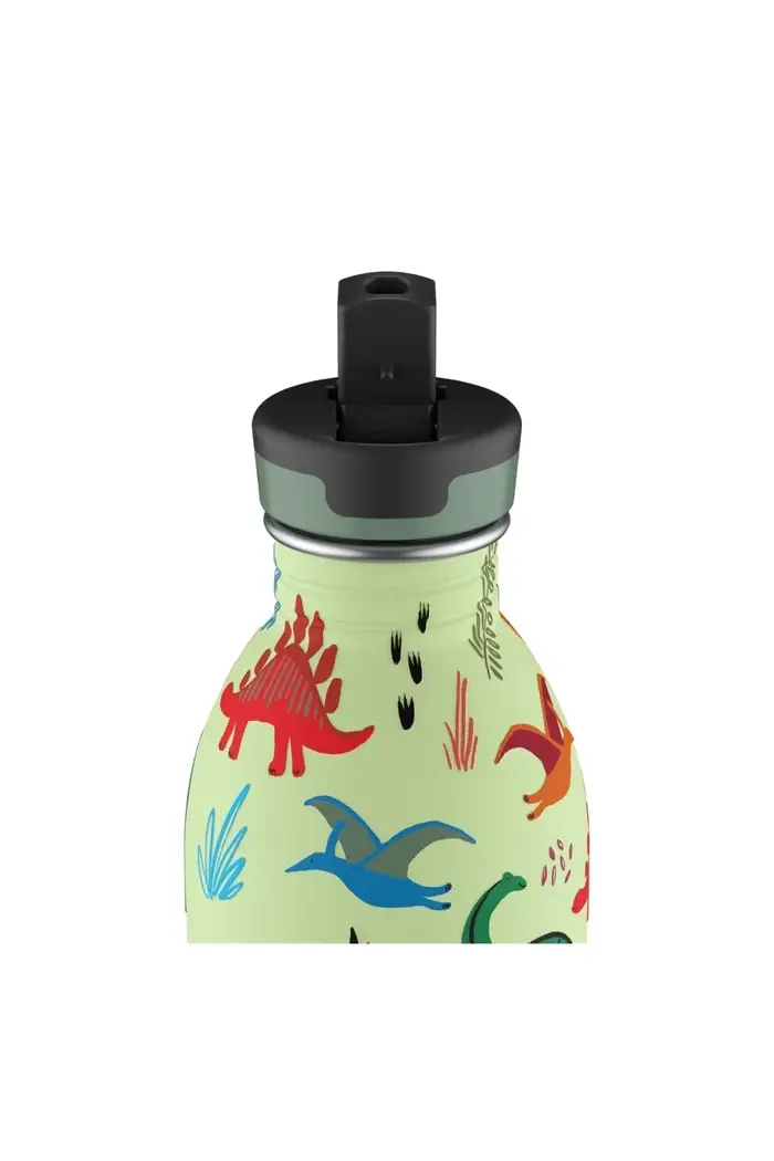 24 Bottles - Jurassic Friends Stainless Steel Kids' Water Bottle with Straw, 500ml