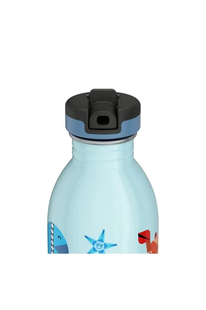 24 Bottles - Sea Friends Stainless Steel Kids' Water Bottle with Straw, 500ml