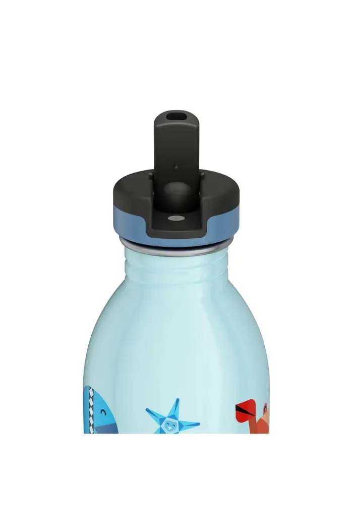 24 Bottles - Sea Friends Stainless Steel Kids' Water Bottle with Straw, 500ml