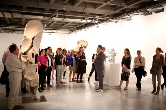 Th exhibition tour with the Museum Director General, Levent Çalıkoğlu
