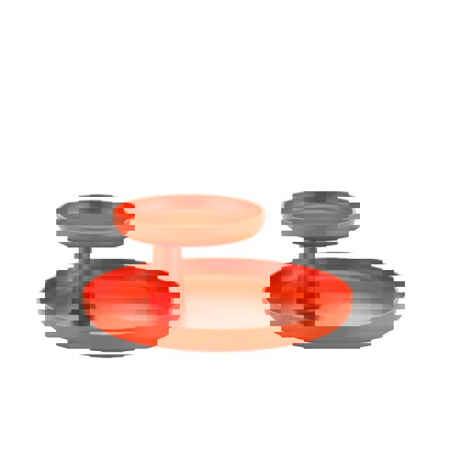 Vitra - Rotary Tray - Poopy Red