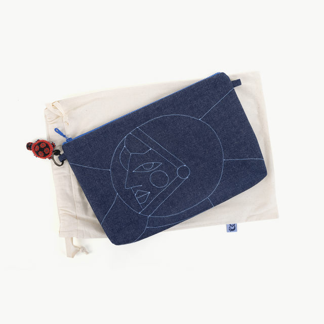 Denim Clutch - 