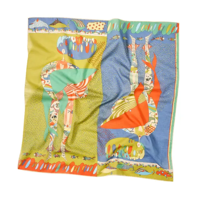 Coton Bandana - Song Of The Deep - 55 x 55 cm