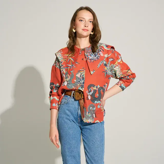 Linen Shirt - The Dragon Speaks