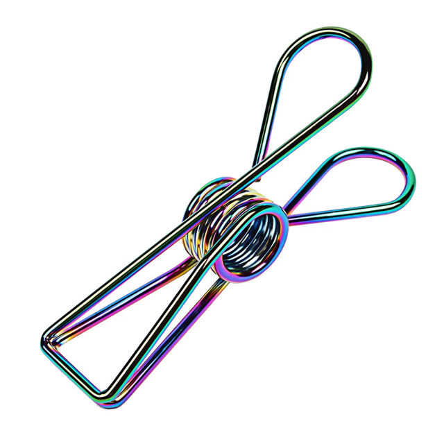 Kayigo Tiny Paslanmaz Çelik Mini Mandal Onikili – Rainbow
