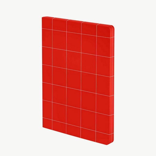 Nuuna Graphic L - Break The Grid Red Defter