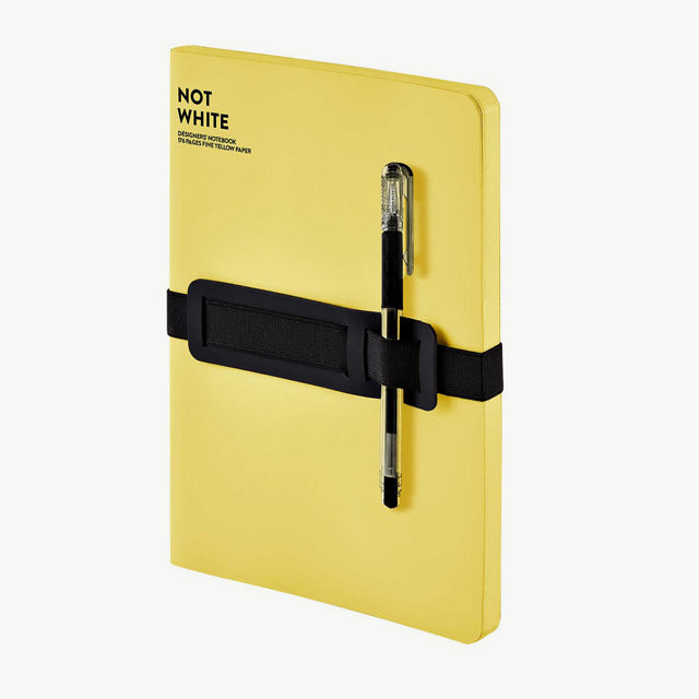 Nuuna Not White L - Sarı Defter