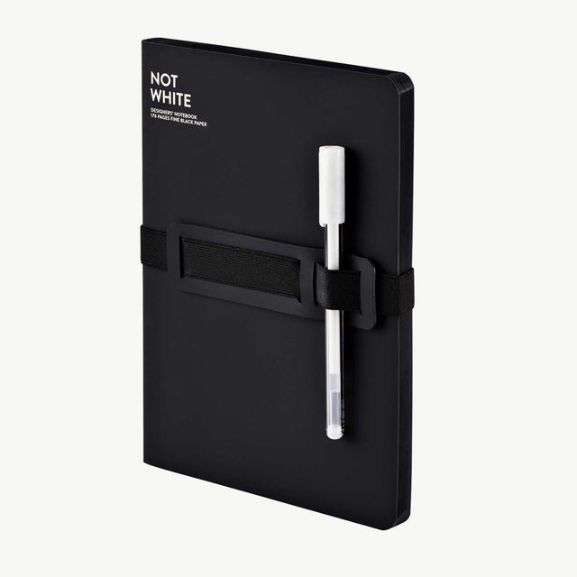Nuuna Not White L - Siyah Defter