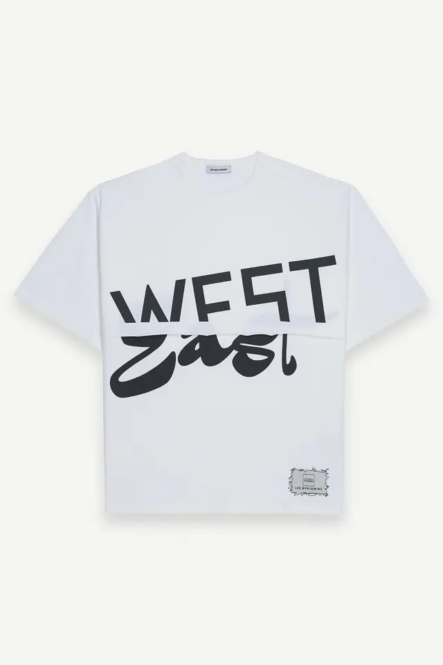 İstanbul Modern x Les Benjamins - Oversized Fit White T-Shirt - 504