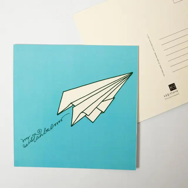 Kağıthane - Kartpostal - Kağıttan Uçak